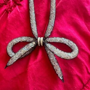 Betsy Johnson bow necklace. Will only communicate via Poshmark!